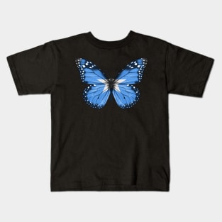 Somali Flag  Butterfly - Gift for Somali From Somalia Kids T-Shirt